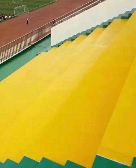 谯城球场台阶翻新修补改造